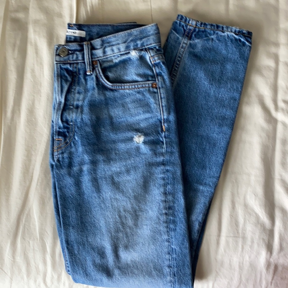 GRLFRND Karolina 53 Distressed Vintage Boyfriend Jeans